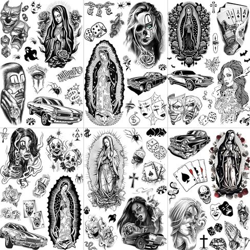 Goromon 10 Sheets Realistic Snake Temporary Tattoos For Women Men Forearm Arm Sexy 3D Tribal Cobra Mamba Viper Serpent Tattoos Temporary Adults Kids Fake Tattoos Sticker Black Sword Rose Flower Tatoos in Saudi Arabia