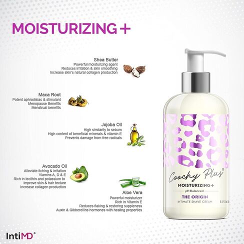 Coochy Plus HydroLock MOISTURIZING+ 3-Steps Kit Intimate Shave Gift Set: NOURIA Pre-Shave Elixir Oil + Coochy Plus Shave Cream Fragrance Free + NOURIA After Shave Protection Mist Fragrance Free in Saudi Arabia
