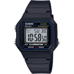 Casio Men's 'Classic' Quartz Resin Casual Watch, Color:Black (Model: W-217H-9AVCF)