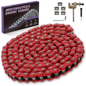 35 Chain 140 Links Chain Breaker Compatible with Coleman Mini Bike CT100U CC100X Baja Doodle Bug DB30 Motovox MBX10 MBX11 Predator 79cc 97cc 100cc Mega Moto MM-B80 105cc Powersports Parts