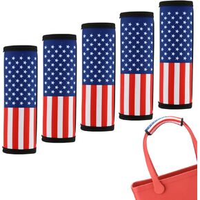 Cosmos Pack of 5 Neoprene Luggage Handle Wrap Handle Grip Luggage Identifier Detachable Handle Covers for Travel Bag Luggage Suitcase