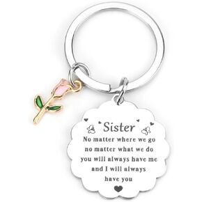 Sunflower Keychain, Keychain, Friendship Keychain, Best Friend Keychain, Friendship Gifts for friend, True Friendship Gifts for Women, Inspirational Friendship Keychain, Gift for Best Friends Female