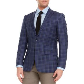 Adam Baker Men's Single Breasted Ultra Slim Fit Wool Blazer/Sport Coat - Many Styles and Colors