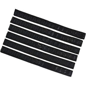 6PCS Black Elastic Bands for Wig Making Accessories Melting Band for Lace Wig Caps Making (1.5cm)