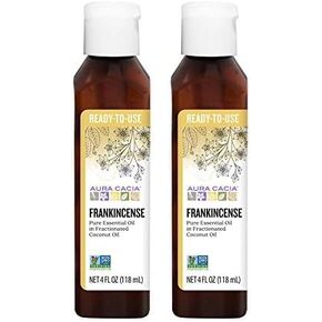 Aura Cacia Ready-to-Use Eucalyptus Essential Oil in Fractionated Coconut Oil | GC/MS Tested for Purity | 4 fl. oz.