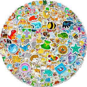 Arme 600Pcs Animal Stickers Pack, Colorful Vinyl Stickers for Water Bottles Computer Skateboad Phone Notebooks, Cute Animal Stickers Waterproof, Pet Stickers for Toddlers Kids Teens Girls Boys