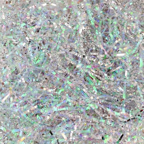 Christmas 300g/10.6oz Christmas Crinkle Cut Paper Shred, Xmas Red Green Gold Raffia Paper Confetti Shred Filler for Gift Baskets Box Filler Christmas Party Supply in Kuwait