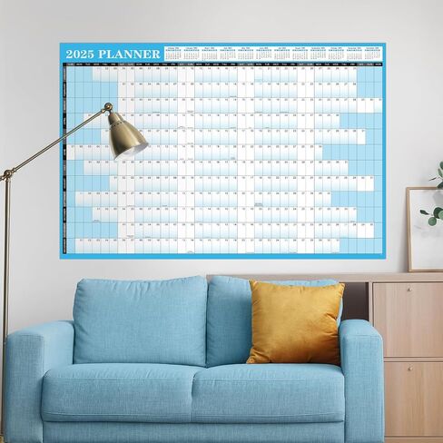 2025 Yearly Wall Calendar - 2025 Calendar from January 2025 to December 2025, 2025 Wall Calendar, 34.9" x 23.1" (Open), Thick Paper, 10 Double-Sided Round Stickers in Kuwait