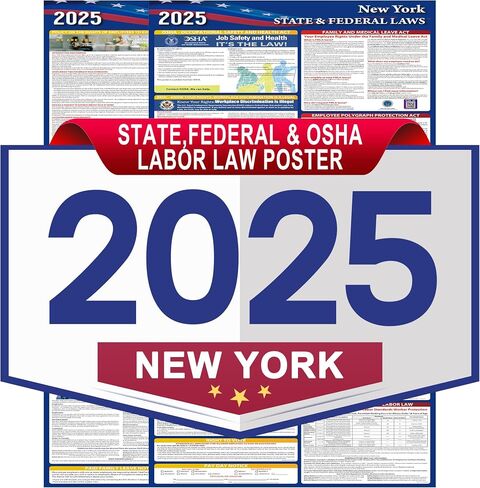 2025 Florida State and Federal Labor Laws Poster,OSHA Workplace Compliant,English Employment Poster,All in One Required Compliance Posting 16" x 40" in Kuwait