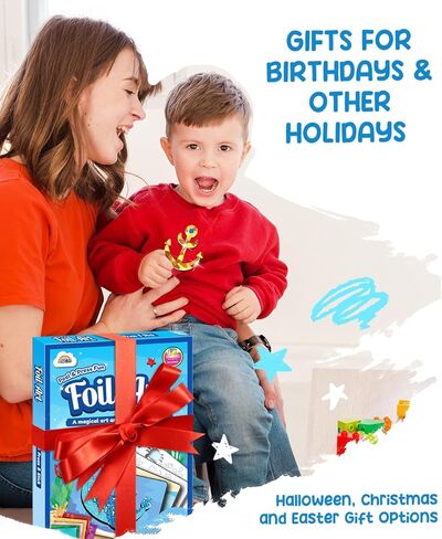 مجموعة الفنون والحرف اليدوية من ZMLM للأطفال: هدية على شكل كوكب فني من رقائق الفويل للفتيات بعمر 4 5 6 7 8 9 سنوات، لوازم فنية خالية من الفوضى للأطفال، مجموعات أنشطة السفر، هدايا عيد الميلاد والهالوين in Kuwait