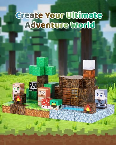 115PCS Magnetic Blocks - Building Toys for Boys Girls 3+, with 20 Unique Patterns, Lava Rivers, Volcanoes, & Dragons, STEM Sensory Toys for Kids Boys Girls Ages 3 4 5 6 7 8 9 Birthday Gifts in Kuwait