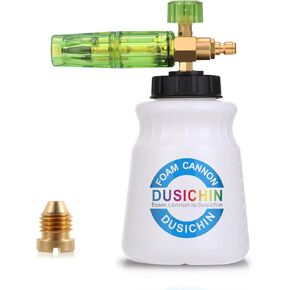DUSICHIN DUS-007 Snow Foam Lance Foam Cannon Adjustable Jet Wash Quick Release 5 Pressure Washer Nozzles for Car Detailing Pressure Washer