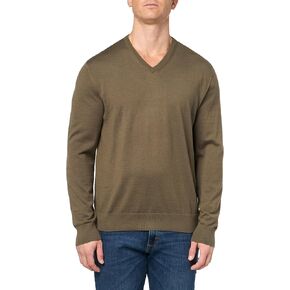 Calvin Klein Men's Extra Fine Merino Wool Blend V-Neck Sweater