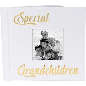 Happy Homewares Modern White Wedding Day Photo Album with Gold Foil Text - Holds 80 4x6 Pictures - Wedding Gift Idea for a Special Couple in Saudi Arabia