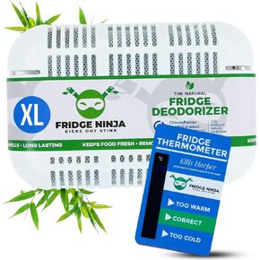 Refrigerator Deodorizer Odor Eliminator – Better than Baking Soda - XL Pack of Refrigerator and Fridge Smell Eliminator – Freezer Deodorizer Odor Eliminator for Refrigerators, Coolers, and Lunch Boxes