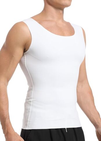 Men's Gynecomastia Compression Tank Top Shirts Slimming Body Shaper Vest Mens Workout Undershirt Shapewear in Saudi Arabia