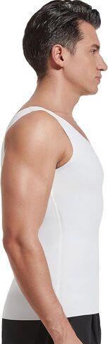 Men's Gynecomastia Compression Tank Top Shirts Slimming Body Shaper Vest Mens Workout Undershirt Shapewear in Saudi Arabia