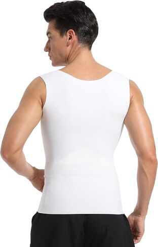 Men's Gynecomastia Compression Tank Top Shirts Slimming Body Shaper Vest Mens Workout Undershirt Shapewear in Saudi Arabia