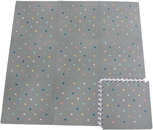 Soft Non-Toxic Baby Play Mat, Toddler Playmat, Colorful Jigsaw Puzzle PlayMat, Tiles 24 x 24 inch Foam Floor Mats for Kids & Babies | EVA Foam Interlocking Tiles for Nursery, Playroom (White 6 PCS) in Kuwait