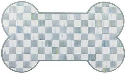 MacKenzie-Childs Courtly Check Pup Placemat, Cute Pet Food Mat for Dog Bowls and Cat Bowls in Kuwait