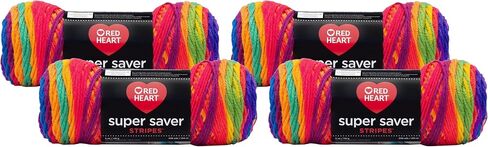 Red Heart Rh Super Saver Stripes Favorite Stripe in Saudi Arabia