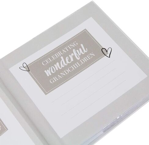 Happy Homewares Modern White Wedding Day Photo Album with Gold Foil Text - Holds 80 4x6 Pictures - Wedding Gift Idea for a Special Couple in Kuwait