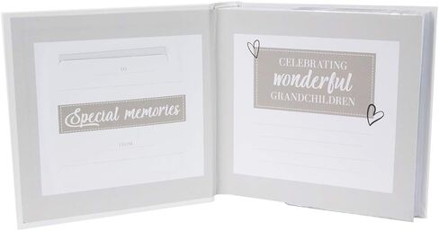 Happy Homewares Modern White Wedding Day Photo Album with Gold Foil Text - Holds 80 4x6 Pictures - Wedding Gift Idea for a Special Couple in Kuwait