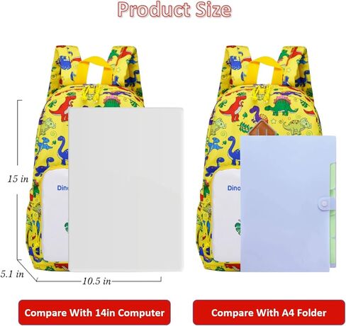 POWOFUN Kids Backpack School Bag Children Water-Resistant Cute Cartoon Travel Rucksack Backpack For Kindergarten Boys Girls with Chest Buckle in Kuwait