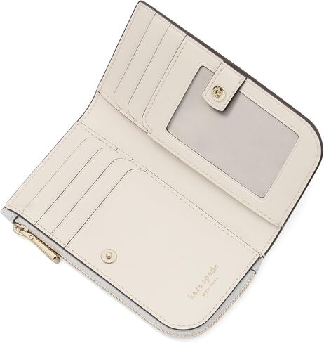kate spade new york Women's Devin Saffiano Leather Small Slim Bifold Wallet, Black, One Size in Saudi Arabia