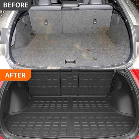 powoq Trunk Mat Compatible with 2016-2022 Lexus RX350 RX450H Cargo Liner Backrest Mat Replacement for 2016-2022 Lexus Accessories (Compatible with 2016-2022 Lexus RX350 RX450H,Trunk Mat+Backrest Mat) in Saudi Arabia