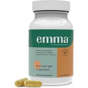 Emma Doctors Endorsed Gut Health Supplement - 60 Capsules - Relief from Gas and Bloating, Repairs Leaky Gut with Magnesium, Berberine, Vitamin D, Quercetin & More - Gut Health & Colon Cleanse Formula