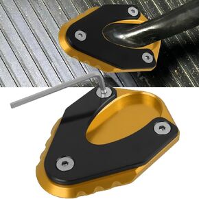 Kickstand Extension Pad Replacement For Honda Grom 2013-2024 Side Stand Enlarger Foot Plate Replacement for Honda Monkey 125 Z125 2019-2023 (Black)