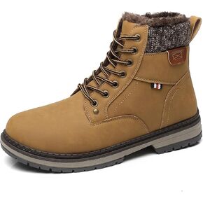 Ahico Men Snow Boots Winter Warm Lining Hiking Shoes Outdoor Walking Boot for Cold Weather