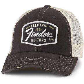 AMERICAN NEEDLE Fender Guitar Baseball Hat, Surplus Collection, Light Blue (FEND-2002A-LTBL)