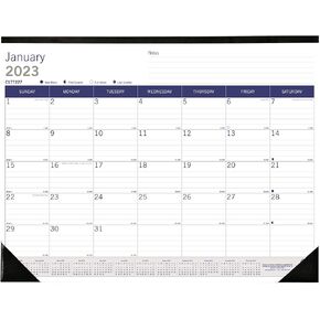 Blueline® 2025 DuraGlobe™ Monthly Desk Pad Calendar, 12 Months, January to December, 22" x 17", English (C177227-25)