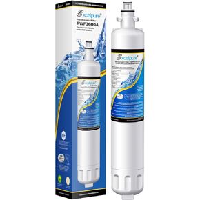 EXCELPURE RPWF Replacement for GE RPWF (Not RPWFE), RWF1063, RWF3600A, WSG-4, DWF-36, R-3600, MPF15350, OPFG3-RF300, BCF77, Refrigerator Water Filter, 4PACK