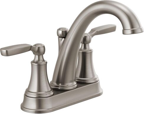 DELTA FAUCET 2532LF-BLMPU Woodhurst Bath Faucet, Matte Black in Saudi Arabia
