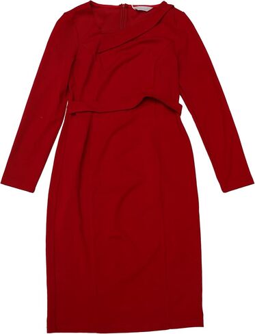 Women's Elegant Sheath Dress Asymmetrical Neckline Wear to Work Pencil Dresses in Kuwait