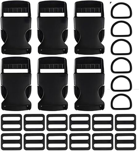 6 Yards of Thick Nylon Webbing, 6-Pack Heavy Plastic Buckles in Saudi Arabia