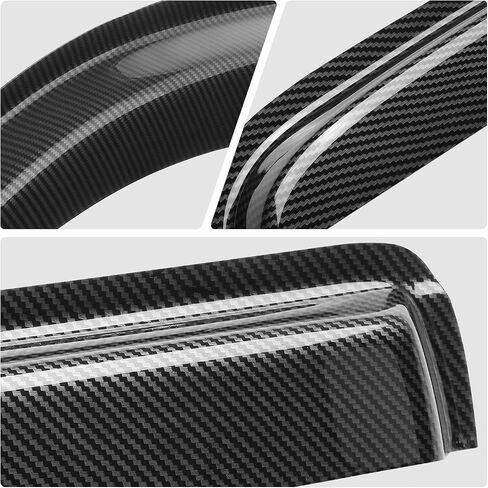 DNA MOTORING WVS-038 Dark Smoke Vent Window Visor Deflector Rain/Sun Guard, 4 Piece, 1 Pack in Saudi Arabia