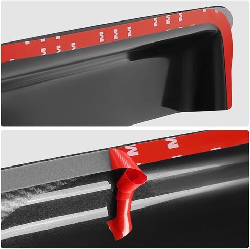 DNA MOTORING WVS-038 Dark Smoke Vent Window Visor Deflector Rain/Sun Guard, 4 Piece, 1 Pack in Saudi Arabia