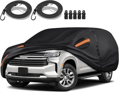 Special Full Car Cover Fit for 2010-2024 Ki-a Soul, Ultra Heavy 600D Oxford Cloth, All-Weather Protection Summer Sun Exposure and Winter Snow Rain Dust UV, Black in Saudi Arabia