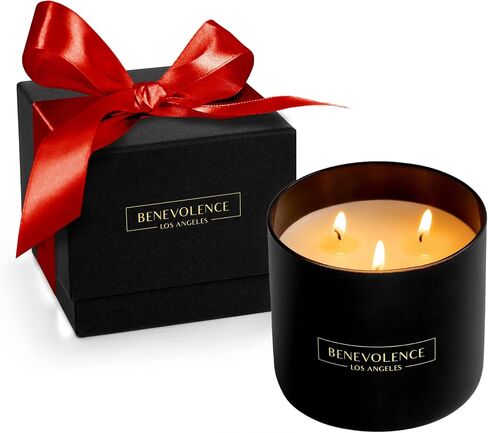 شمعة معطرة برائحة البرغموت والياسمين من بينفولنس لا | شموع معطرة بوزن 8 أونصة للمنزل | هدايا شموع الصويا الطبيعية للنساء | شمعة برائحة العلاج العطري تحترق لمدة 45 ساعة | شموع الصيف in Saudi Arabia