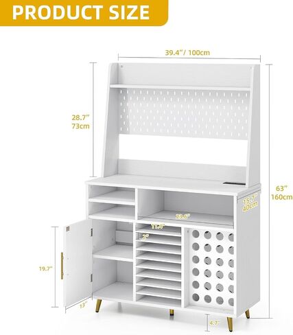 DWVO Craft Organizers and Storage Cart Compatible with Cricut Machine, Craft Rolling Storage with Charging Station & Vinyl Roll Holder, Crafting Table Workstation for Home Office in Saudi Arabia