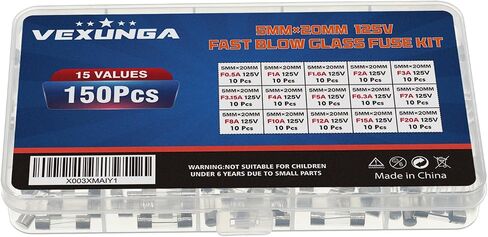 3 Values 75 Pcs 2.5A 3A 5A 125V 3.6x10mm Christmas Light Fuses Kit 2.5 3 5 Amp 125 Volt Xmas String Lights Mini Glass Fuse Max Replacement for C7 C9 Bulb Fan Plug in Saudi Arabia