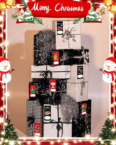 144 Pieces Christmas Name Tags Stickers, Gift Tags for Christmas Presents, Holiday Sticker Labels for Cards or Bags Decor (72 Designs 2 Each) in Saudi Arabia