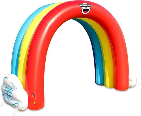 BigMouth Inc. Giant Rainbow Inflatable Sprinkler, Fun Summer Backyard Water Game & Splash Toy for Kids, 6 Feet Tall in Kuwait