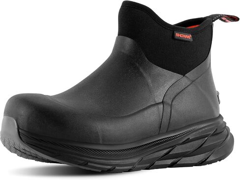 Showave Men's Rubber Rain Boots Lightweight Mud Booties Waterproof Non-slip Insulated Garden Boots in Kuwait