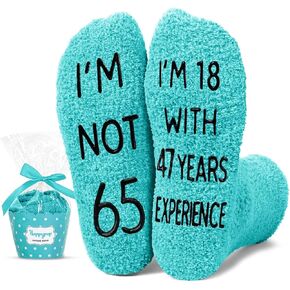 HAPPYPOP 65th Years Old Birthday Gifts for Women - Socks for 65 Year Olds, Gift Ideas for 65 Year Olds, Best Gifts for 65 Year Old Woman
