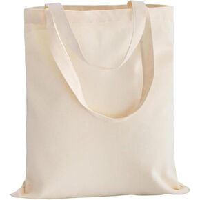 Organix 6|12|24|48 Pack 100% Cotton Tote Reusable Grocery Bag, Lightweight Medium Shopping Bags,Suitable for DIY, Advertising
